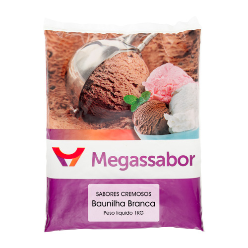 SABORES CREMOSOS Baunilha Branca Peso liquido 1KG_