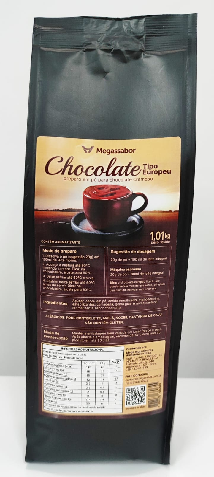 Chocolate em pó Europeu 1,01 kg